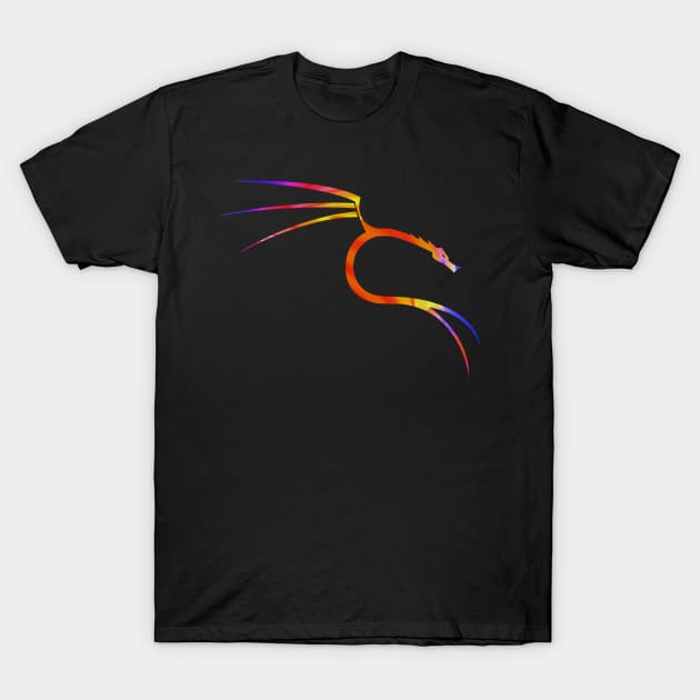 Kali Linux - Abstract Colours T-Shirt by cryptogeek